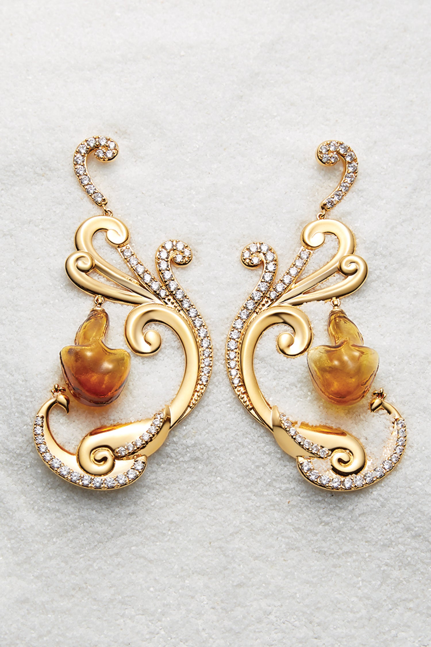 Phoenix Rising Fire Element Earrings