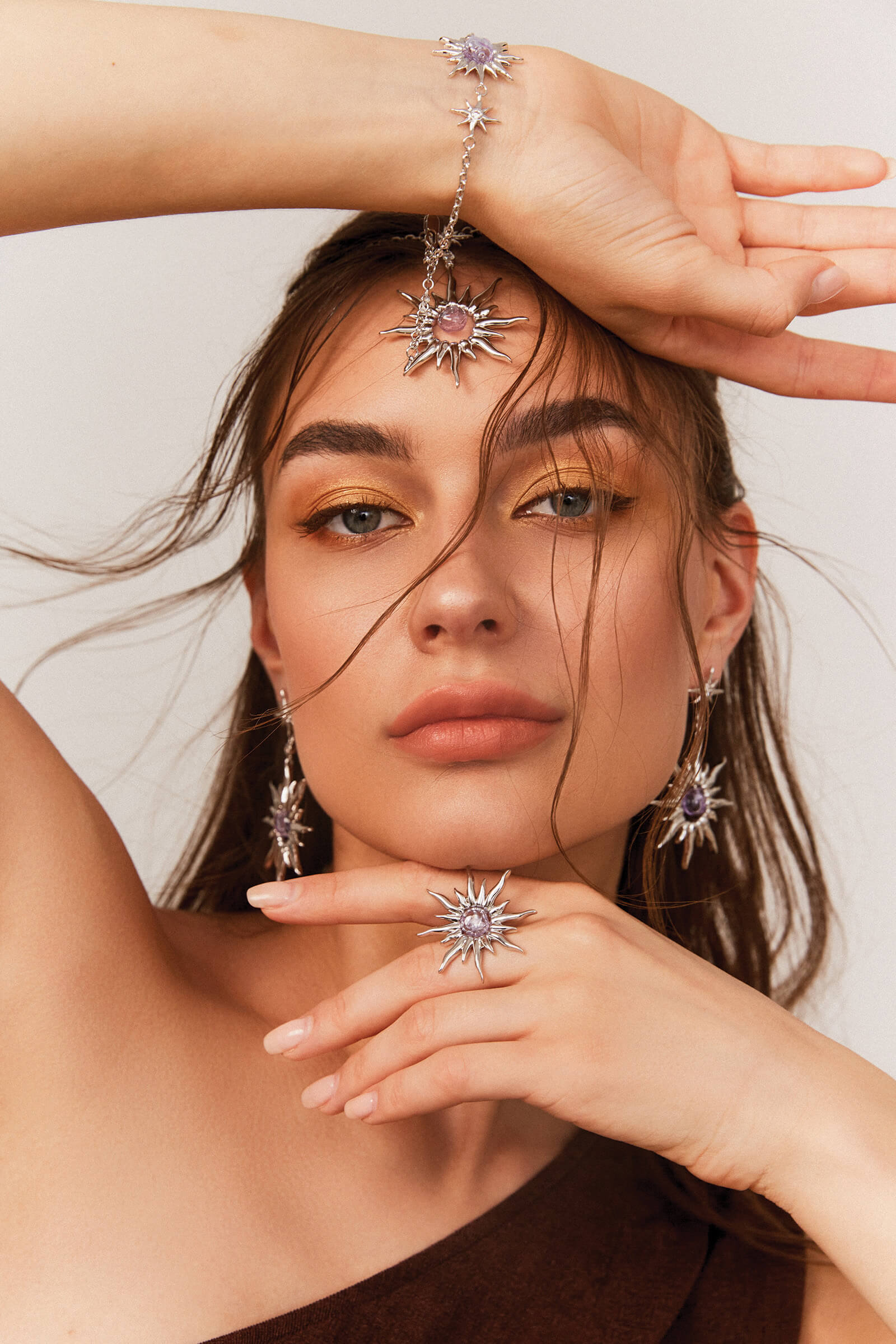 Radiance White Gold Earrings