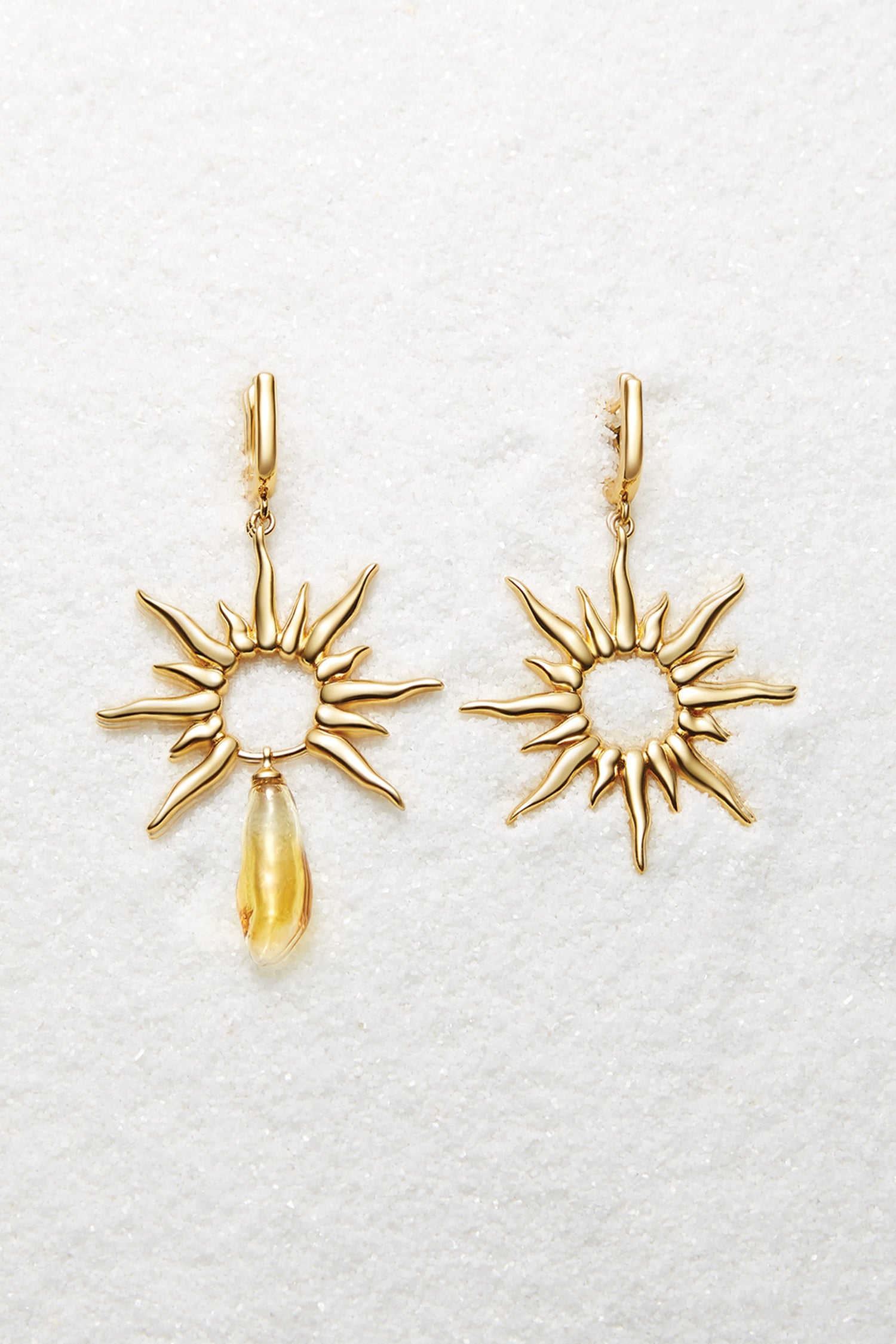 Apollo Yellow Gold Earrings