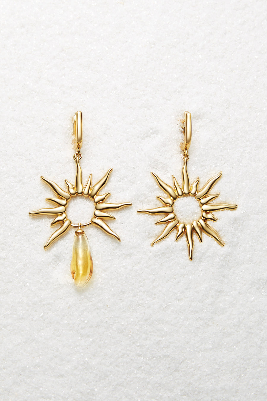 Apollo Yellow Gold Earrings