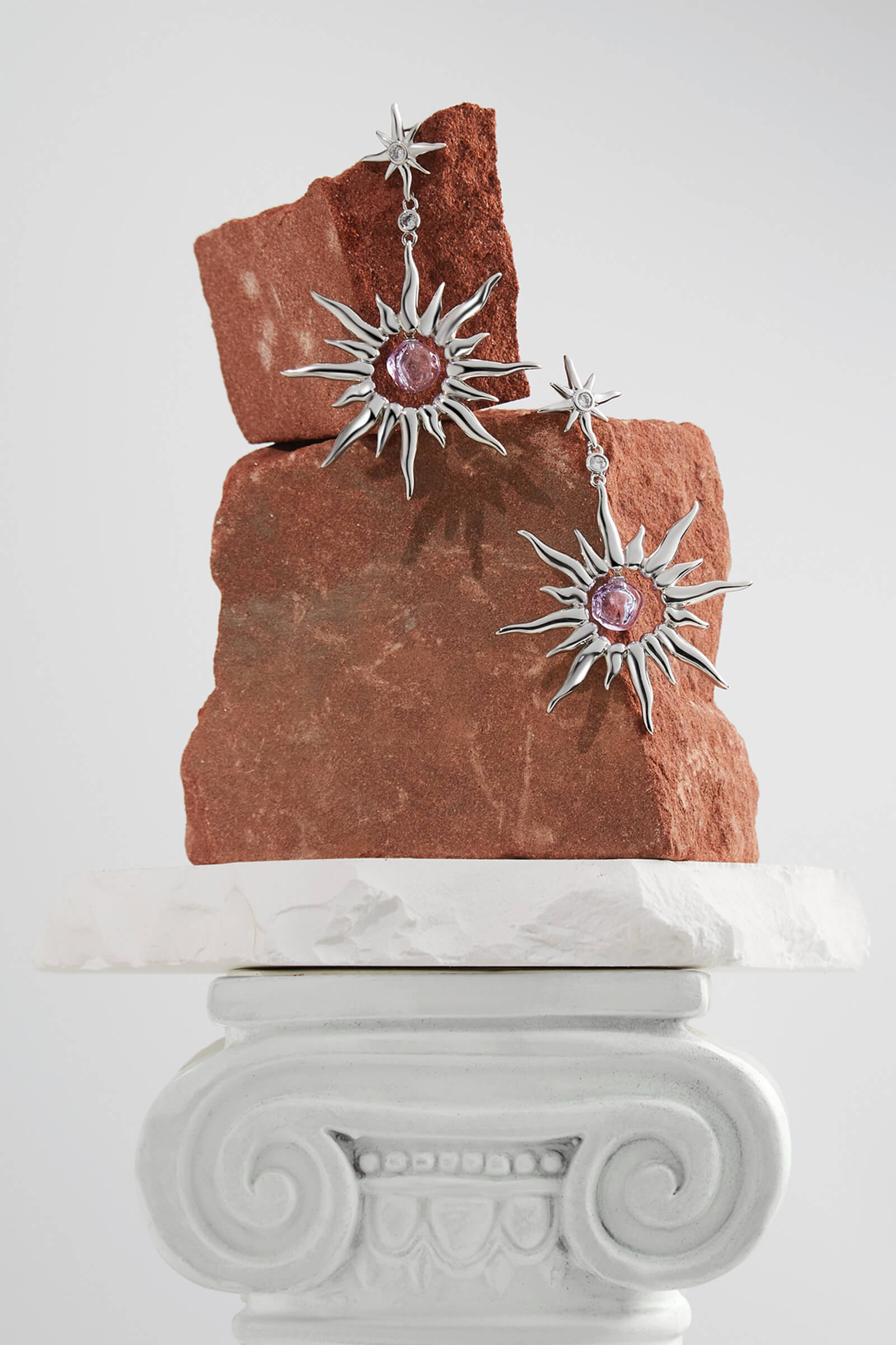 Radiance White Gold Earrings
