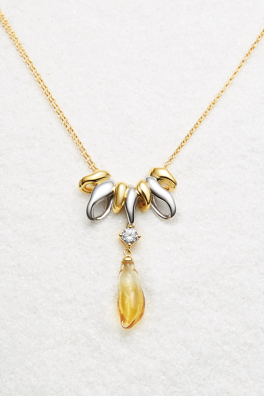 Apollo Yellow& White Gold Necklace