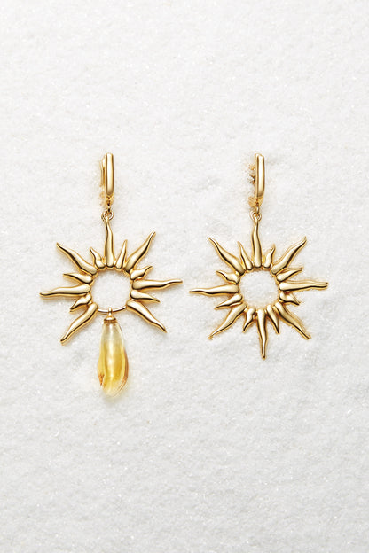 Apollo Yellow Gold Earrings